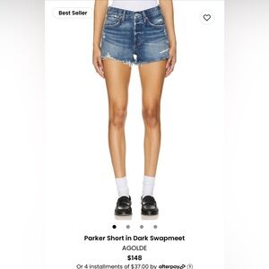 AGOLDE Parker Vintage Cut-off Shorts NWT